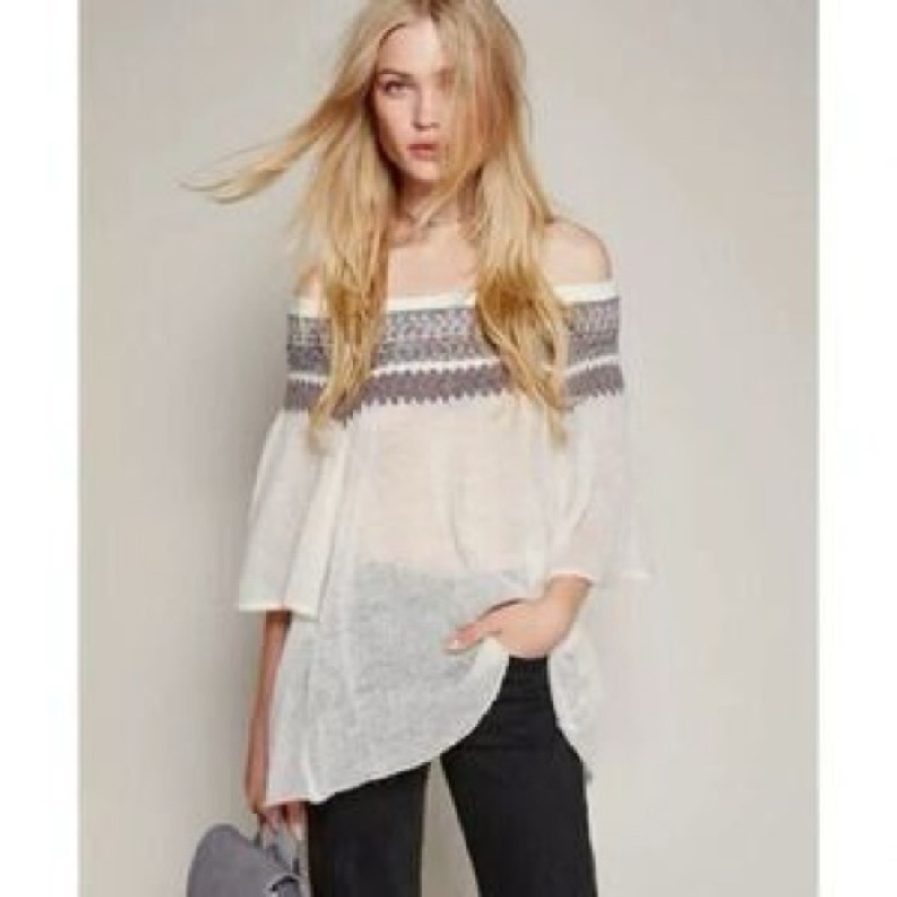 Free People Loch Lomond fair isle sweater medium m